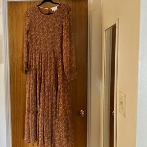 Böhme Smocked Tiered Maxi Dress